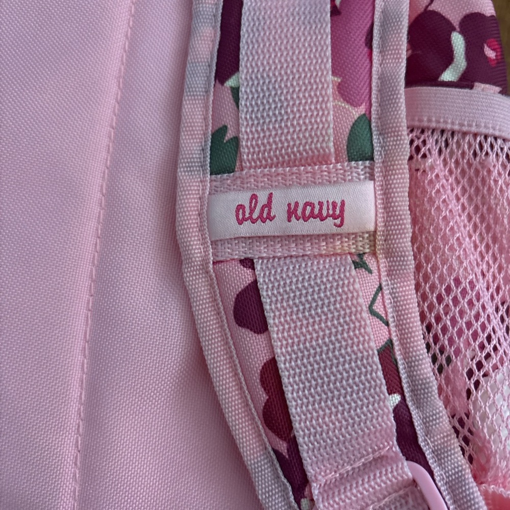 Old Navy Pink Floral Backpack - Picture 3 of 7